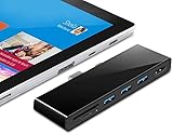 Surface Pro 4/Pro 5/Pro 6 Hub Docking Station with 4K HDMI Adapter +3 Port USB 3.0 (5Gps)+SD/TF(Micro SD) Card Reader Converter Combo Adaptor for Microsoft Surface Pro 2015/2017/2018