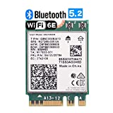 AX210NGW WiFi Card, WiFi 6E M.2 laptop Wireless Card, 5400Mbps Tri-Band Wireless Module for laptop,11AX WiFi Adapter with Bluetooth 5.3,MU-MIMO, Ultra-Low Latency, NGFF, Supports Windows 11/10 (64bit)