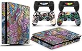 giZmoZ n gadgetZ PS4 Slim Console Graffiti Skin Decal Vinal Sticker + 2 Controller Skins Set