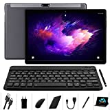 Android Tablet 10 Inch, 4GB RAM 64GB Storage, Android 11.0, Octa-Core Processor, Tablet with Keyboard, Large Battery, Dual Camera, Wi-Fi, Bluetooth, GPS, Mouse,Tablet Cover,LNMBBS Tablet,Gray