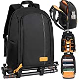 TARION Camera Backpack Waterproof Camera Bag Large Capacity Camera Case Photography Backpack with 15 Inch Laptop Compartment Rain Cover for Men Women Photographer DSLR SLR Cameras Lens Tripod