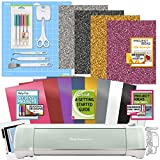 Cricut Explore Air 2 Machine Bundle - Vinyl and Iron-on Materials with Tools and Pens, Beginner Cutting Machine with Accessories and Digital Education Guides, HTV and Vinyl Sampler Pack