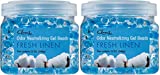 Clear Air Odor Eliminator Gel Beads - Air Freshener - Eliminates Odors in Bathrooms, Cars, Boats, RVs & Pet Areas - Made with Essential Oils - Fresh Linen Scent - 12 Ounce - 2 Pack