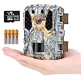Hawkray Trail Camera 20MP 1080P，Free 32G Micro SD Card and 4AA Batteries,120°Wide-Angle Motion Latest Sensor View 0.2s Trigger time,IP65Waterproof，Game Cameras for Wildlife Monitoring…
