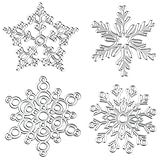 Cutting Dies Metal, Christmas Die Cut Metal, Snowflake Embossing Stencils for DIY Scrapbooking Photo Album Decorative DIY Paper Cards Making Gift, Metallic Die Cut