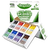 Crayola Bulk Broad Line Washable Markers, School Supplies Classpack, 200 Count, Assorted