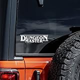 Dungeon Master Decal Vinyl Sticker Auto Car Truck Wall Laptop | White | 8' x 2'