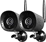 2Pack Wireless Security Cloud Camera for Outdoor/Home,2K FHD WiFi IP ACT397 Camera with Night Vision, Motion Detection, IP66 Waterproof, Cloud Storage, Live View, Compatible with Alexa Google Assitant