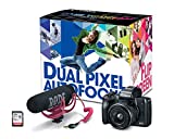 Canon EOS M50 Mirrorless Video Creator Kit with EF-M 15-45mm Lens, Rode VIDEOMIC GO Microphone, and Memory Card, Black