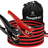 AWELTEC Jumper Cables for car, UL-Listed 8 Gauge 12 Feet Heavy Duty Booster Cables with Carry Bag (8AWG x 12Ft)