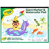Crayola Giant Marker and Watercolor Pad, Kids Art Supplies, Gift , White