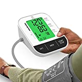 Comfier Arm Blood Pressure Monitor & Irregular Heartbeat Detector,Accurate Automatic Blood Pressure Cuff Machine,Large LCD Display &Voice Broadcast,Dual User Modes(2x120data),Home BP Tester,Carry case