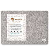 OHOCO Wool Pressing Mat for Quilting - 17' x 24' Extra Large Felt Ironing Pad 1/2' Thick, 100% New Zealand Wool for Ironing, Sewing, Cutting on Ironing Board, Tabletop, Dryer, Countertop