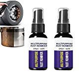 Rust Remover Spray - Multi-Purpose Rust Remover Rust Inhibitor Derusting Spray, Rustout Instant Remover Spray, Anti Rust Inhibitor Derusting Spray, Car Maintenance Cleaning Rust Dissolver (2pcs 30ml)