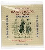 Three Ladies Spring Roll Rice Paper Wrappers (Square 22cm)