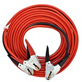 ABN Jumper Cables, 25ft Long, 2-Gauge, 600 AMP – Commercial Automotive Vehicle Booster Cables – Motorcycle Car ATV