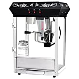 Great Northern Popcorn Black 8 oz. Ounce Foundation Movie Theater Style Popcorn Machine Top