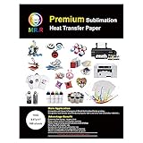 MR.R Premium Sublimation Heat Transfer Paper for Epson and Sawgrass,105gsm 8.5'x11' 100 sheets per pack
