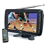 Tyler 7' Portable TV LCD Monitor Rechargeable Battery Powered Wireless Capability HD-TV, USB, HDMI Input, AC/DC, Remote Control Built In Stand Small For Car Kids Travel