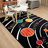 Mohawk Home Playroom Kids ,Solar System Black (7'6' 10')