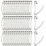Qjaiune 100Pcs Curved Safety Pins Size 3, 2' / 50mm Quilting Basting Pins, Bent Safety Pins for Quilting and Knitting (Sliver)