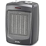 andily Space Electric Heater for Home and Office Ceramic Small Heater with Thermostat, Energy Save Technology, 750W/1000W/1500W