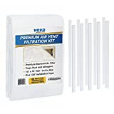 VEVA Air Vent Filters - 72' x 16' Complete Air Conditioner Filter Kit for Home - Premium Electrostatic Media w/ 120' Installation Tape, More than 30 Filters per Roll, Easy Setup