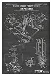 3D Printer Poster: Multiple Size/Color Options, Patent Print Wall Art, Maker Space Designer Patent Artwork, Hobbyist Gift Decor, Museum Quality Line Art Design Diagram