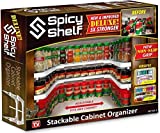 Spicy Shelf Deluxe - Expandable Spice Rack and Stackable Cabinet & Pantry Organizer (1 Set of 2 shelves) - As seen on TV(Spicy Shelf Deluxe)