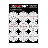HipShotDot D-Series Milspec Pack - Reusable Transparent Aim Sight Assist TV Decals - Gaming Television or Monitor Decal for FPS Video Games Compatible with PC, Xbox & Playstation (1.0 Red)