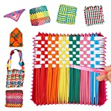 BUILPLAY Weaving Loom for Kids, Makes 7 Potholders, 288 Loops in 8 Colors, Craft Kits for Girls Age 6+