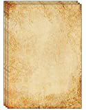 50 Sheets of old looking / Vintage Design Paper DIN A4. Great for vintage invites and letters