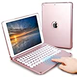 Touchpad iPad Keyboard Case 10.2/10.5 inch for iPad 9th 8th 7th Gen, iPad Air 3rd Gen, iPad Pro 10.5', LAVO-TECH Wireless Bluetooth iPad 9th Generation Case with Keyboard Full Protection Smart Cover