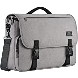 Business Briefcase for Men,Women Durable Water Resistant Laptop Bag with Shoulder Strap for College School Student,Lightweight Crossbody Work Computer Messenger Bags for Boys Fits 15.6''Notebook,Gray