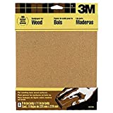 3M 9040NA Garnet Sandpaper, Inch, Assorted-Grit, 5-Sheet-9040NA, 9 in x 11 in