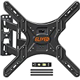 ELIVED TV Wall Mount for Most 26-55 Inch TVs, Swivel and Tilt Full Motion TV Mount with Single Stud Perfect Center Design, TV Bracket Max VESA 400x400mm, Holds up to 88 lbs.