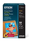 Epson Photo Paper Glossy - Borderless - S042038, 4' x 6' (100 sheets)