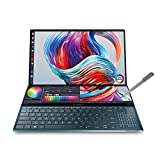 ASUS ZenBook Pro Duo UX581 Laptop, 15.6” 4K UHD NanoEdge Touch Display, Intel Core i7-10750H, 16GB RAM, 1TB PCIe SSD, GeForce RTX 2060, ScreenPad™ Plus, Windows 10 Pro, Celestial Blue, UX581LV-XS74T