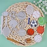 VNCraft Tennis Basketball Baseball Sports Series Metal Paper Cutting Dies Stencils for DIY ScrapbookingPhoto Album Decorative Embossing DIY Paper Cards