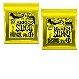 Ernie Ball P02627 Beefy Slinky Nickel Wound Electric Guitar Strings, 11-54 (2 Pack)