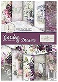 ITD Collection - Rice Paper Creative Set A4 Decoupage Rice Paper Sheet 29.7 x 21 cm Napkin Technology Multicoloured (Garden of Dreams)