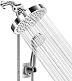 High Pressure Rainfall Shower Head and Hand Held Shower Head Combo with 70 Inch Hose fo Bath and Adjustable Swivel Head - Easy Install Anti Clog Jet Nozzles - Universal Fit for High, Low Water Flow