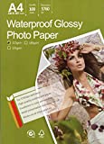 Photo Glossy White Paper A4 100 Sheets 8.3x11.7’’ 115 gr weight. Dries Quickly Much better finish Best Look Pictures print for all inkjet printer Beautiful Colors