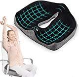 Memory Foam Seat/Chair Cushion for Relieves Back, Sciatica Pain，Tailbone Pain,Coccyx , Degenerating Disc , Orthopedic , Osteoarthritis , Sacrum , Prostate Cushion, Low Back Pain Cushion，Hip Shaping