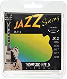 Thomastik Jazz Swing Series Guitar 6 String Pure Nickel Flat Wounds E, B, G, D, A, E Set (JS112)