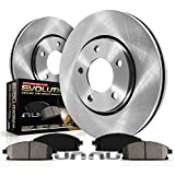 POWERSTOP Front KOE3053 Stock Replacement Brake Pad and Rotor Kit Autospecialty, Silver