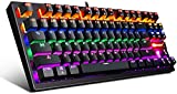 Anivia Gaming Mechanical Keyboard RGB, MK1 87Keys Small Compact Rainbow Multicolour Backlit, Ergonomic Design New Gaming Keyboard for PC, Laptop, Mac, Windows