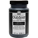FolkArt Outdoor Acrylic Paint in Assorted Colors (8 oz), Coal