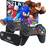 Fadist Retro Game Console, Built in 821 Classic NES Games, 4K HDMI HD TV Game Console, Mini Game Box with 2 Classic Controller, Plug and Play Video Games Console, Ideal Gift for Kids, Friend