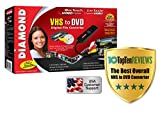Diamond Multimedia VC500 One Touch VHS to Digital File, DVD Convertor with Easy to use Software, Convert, Edit and Save For Win7, Win8 and Win10,, one color, One Size
